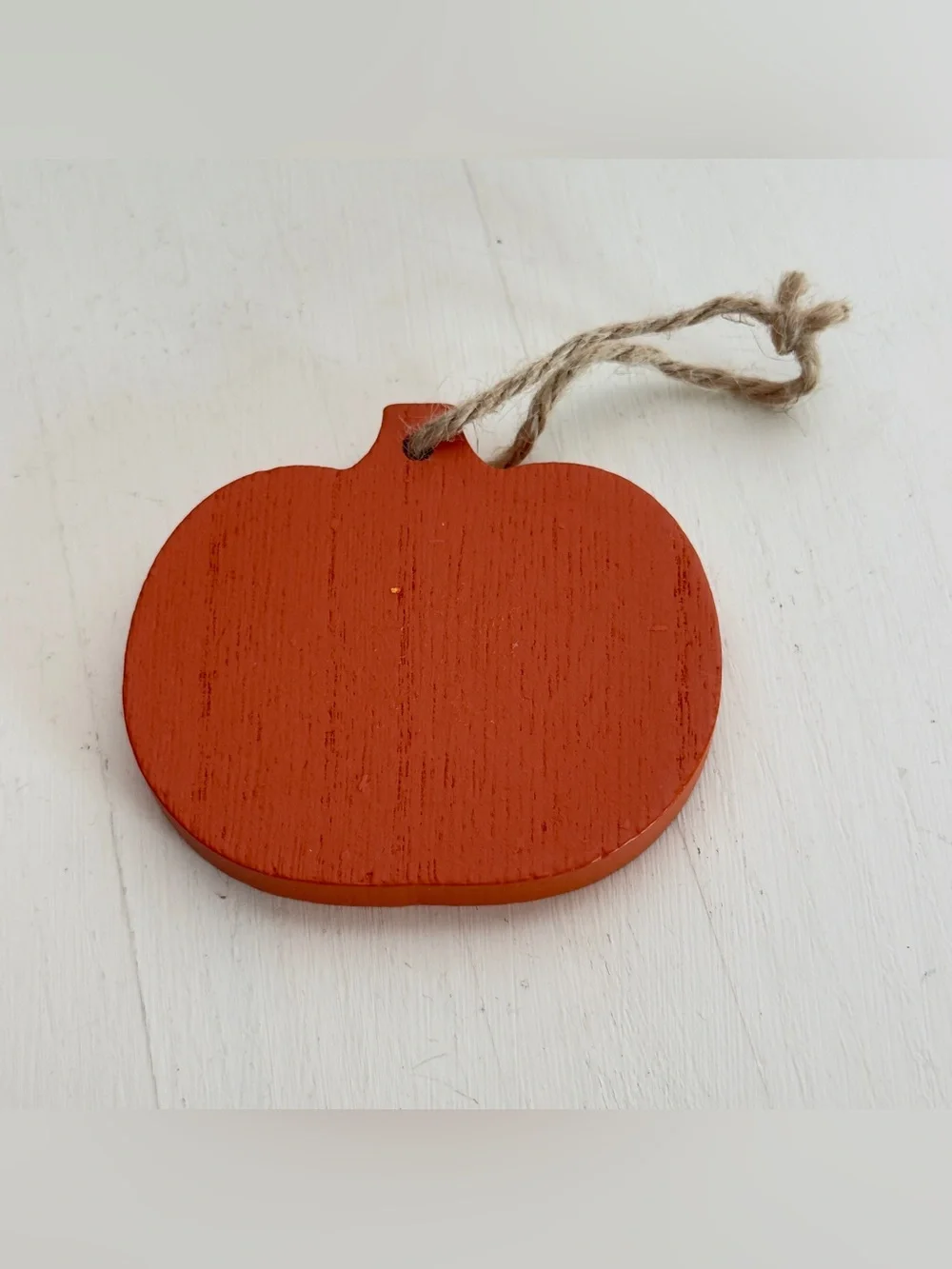 Happy Harvest Pumpkin Wood Ornament